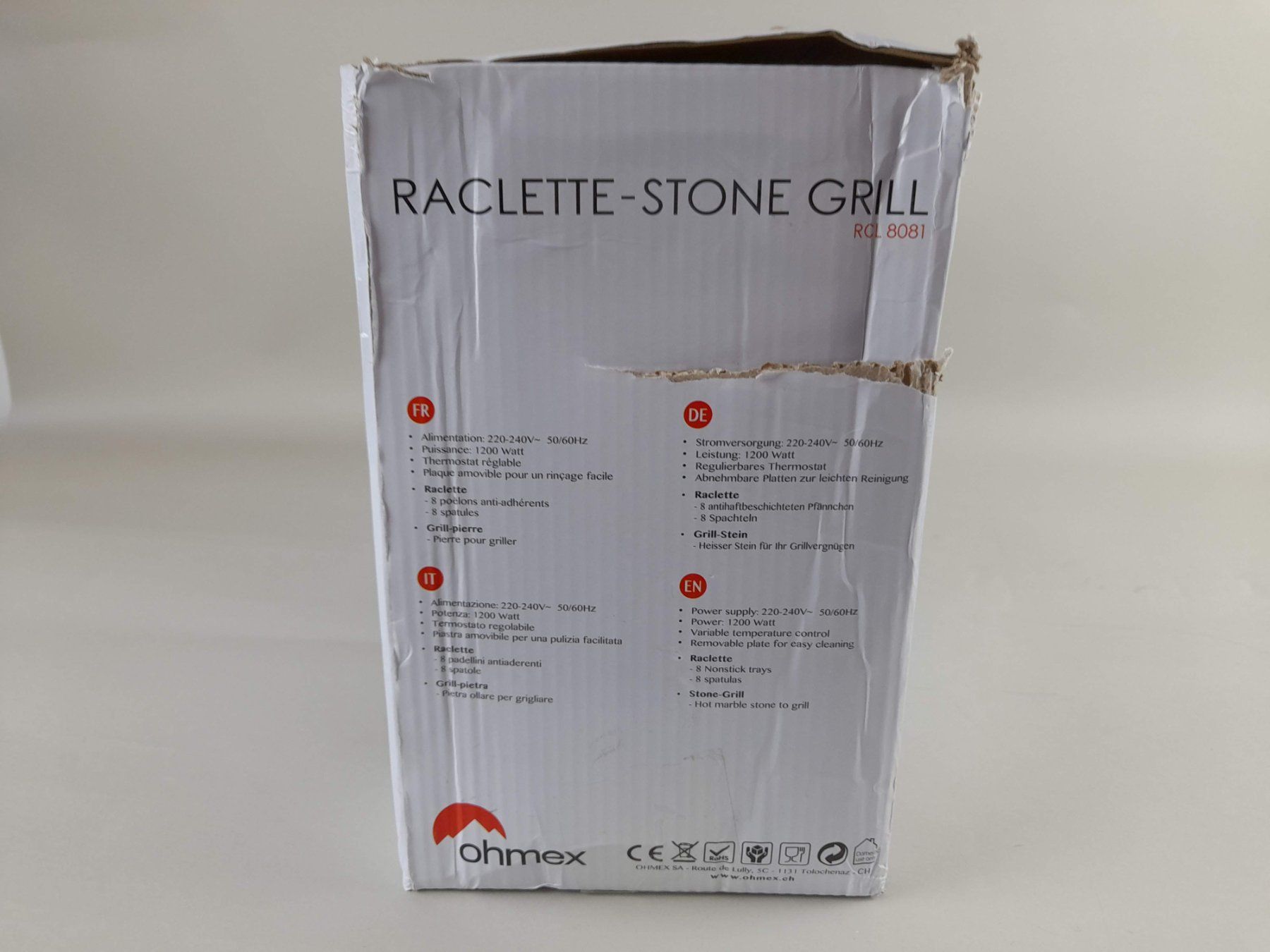 Griglie: OHMEX Elektrischer Raclettegrill – Nuovo (secondo la descrizione) da Liebefeld venduto da Restwert_Liebefeld 2