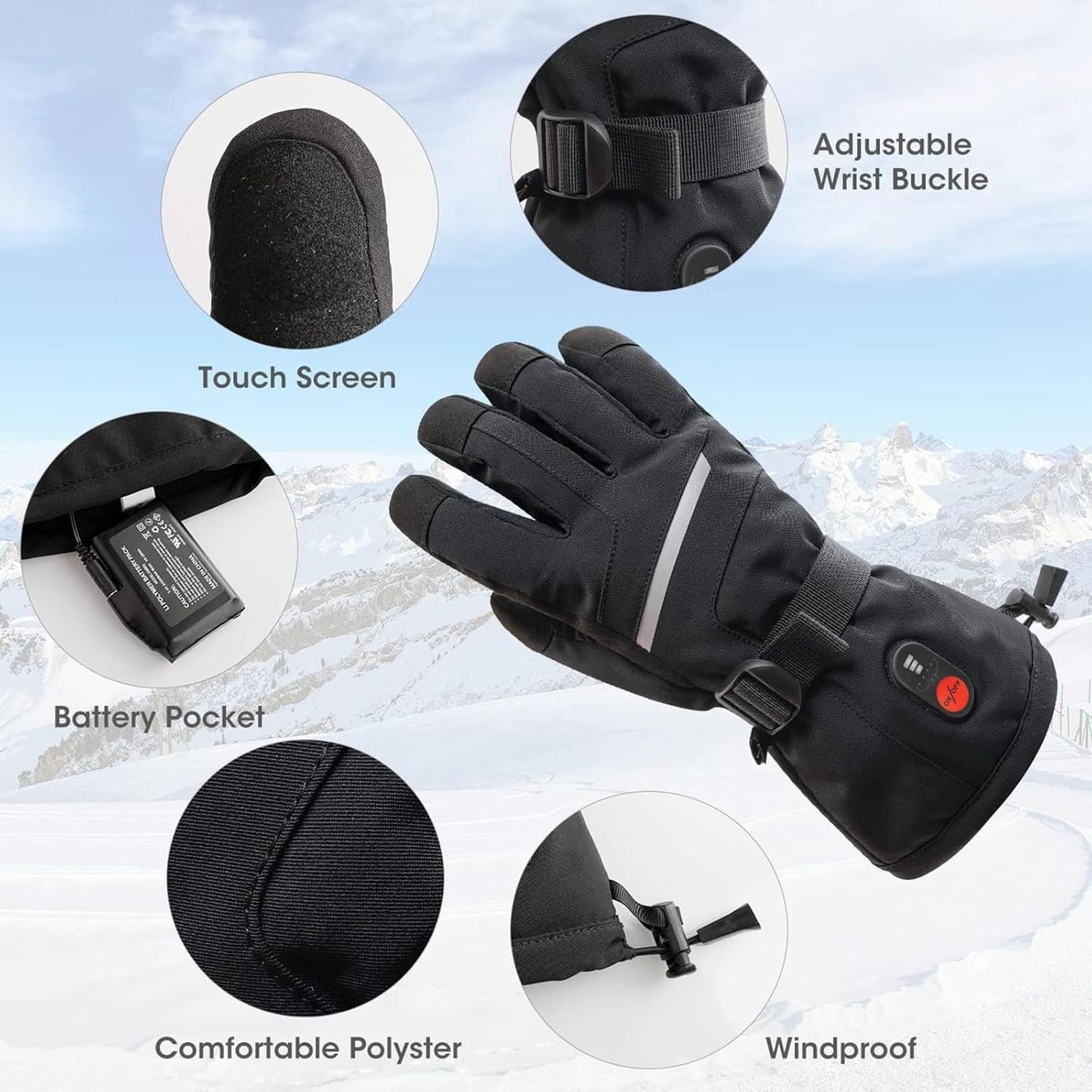 Guanti & manicotti: Beheizbare Ski Handschuhe elektrisch wasserdicht S – Nuovo e nell'imballaggio originale da Suhr venduto da SchnapperCH 4