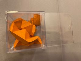 Geschicklichkeitsspiel Holz Knobelspiel Knobel orange