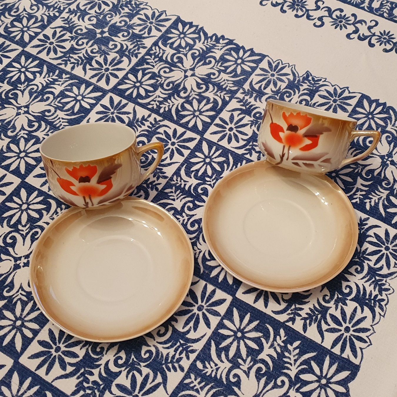 Tazze: 2 Stk. Kaffee Tassen mit Unterteller – Usato da Aesch BL venduto da Sommer755 1
