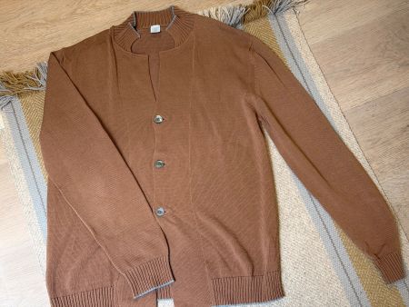 Eleventy Strickjacke Herren braun Grösse XL