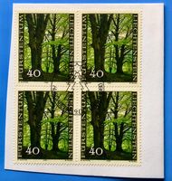 Briefmarken aus Liechtenstein 4 er Block mit Papier 