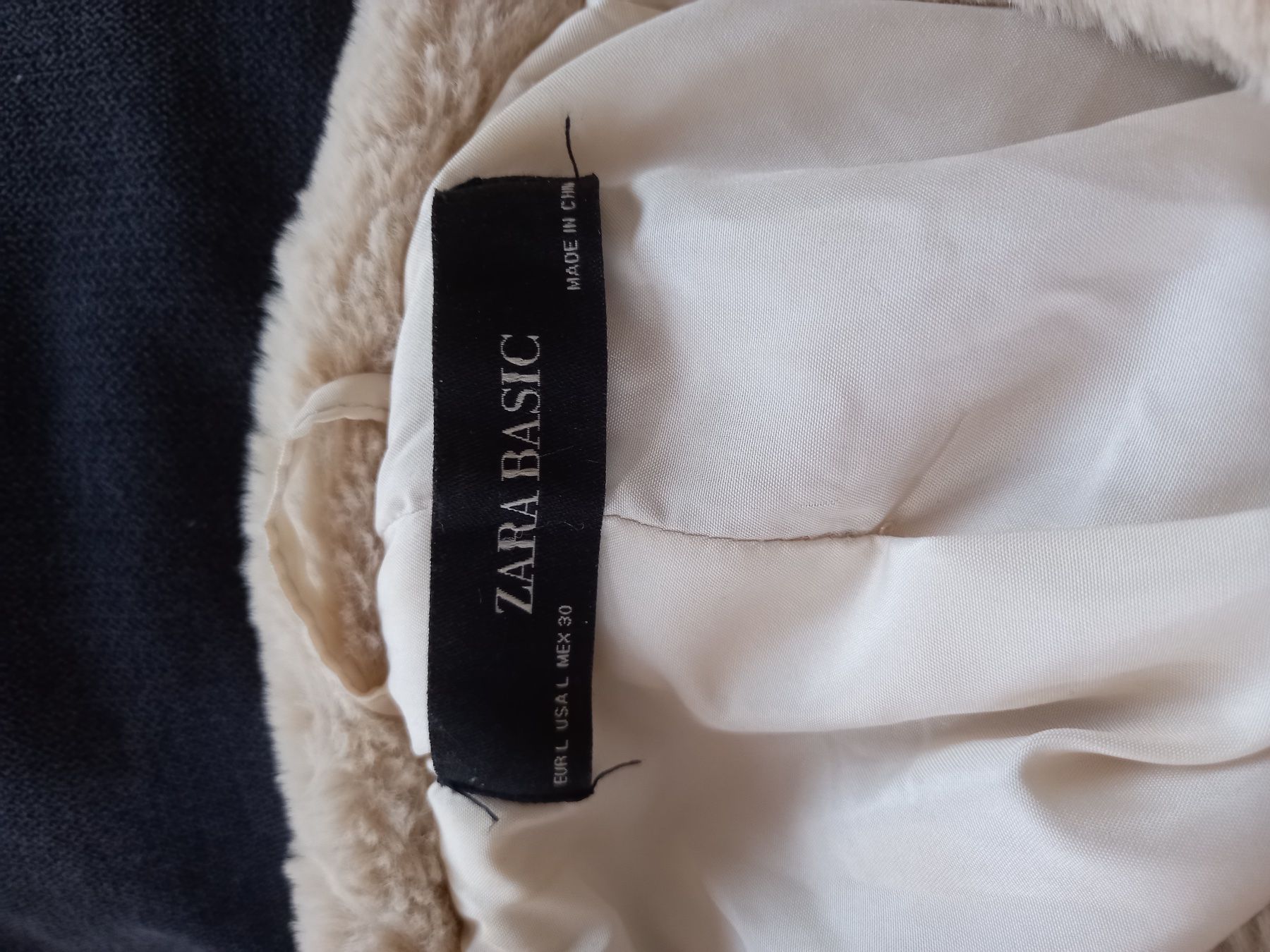 Zara Giacche: Kuschelige Damen Jacke, Fellimitat, Beige – Usato da Staad SG venduto da jla_78qj 3