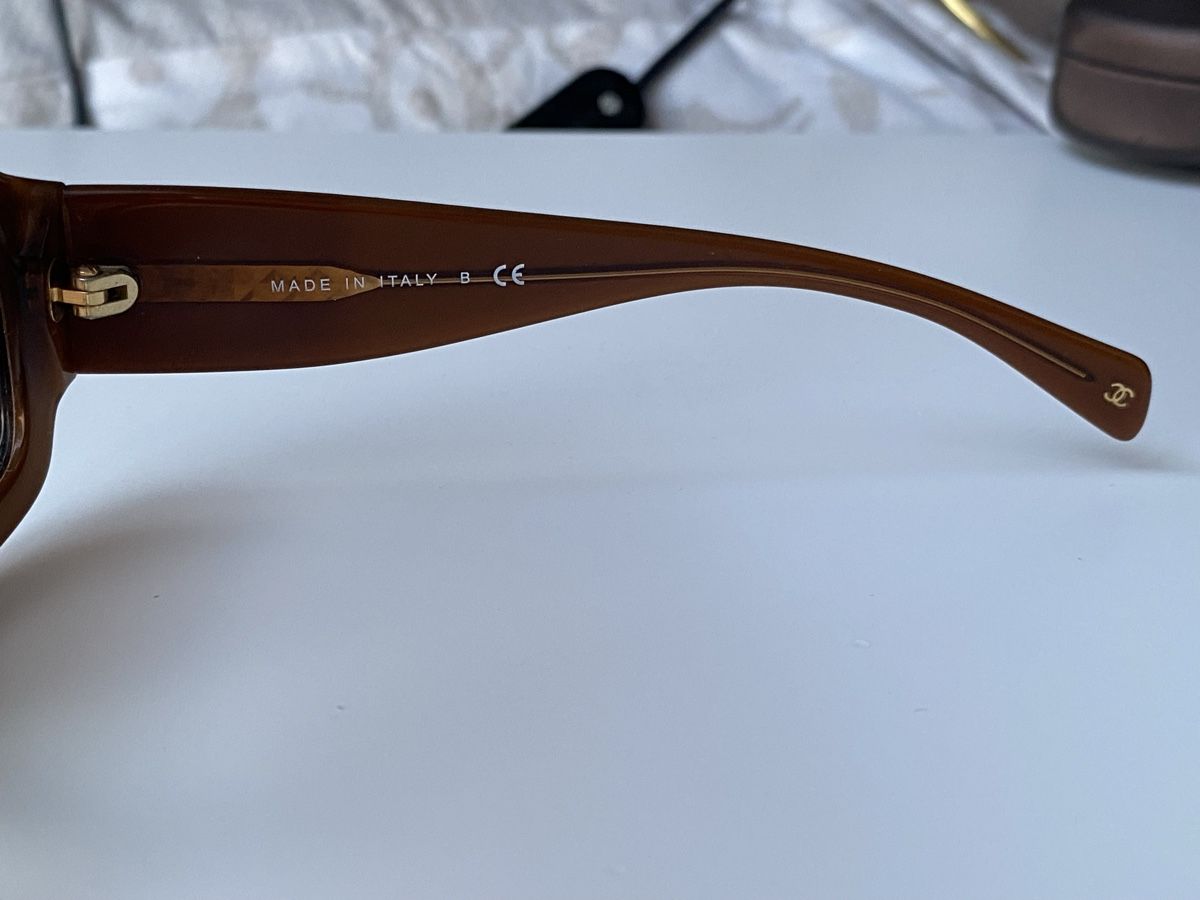Chanel Occhiali & Lenti: Chanel Sonnenbrille Léopard Braun Vintage – Usato da Givisiez venduto da dor_xb9k 2