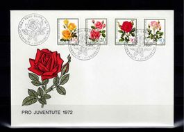 CH FDC Pro Juventute Satz 1972