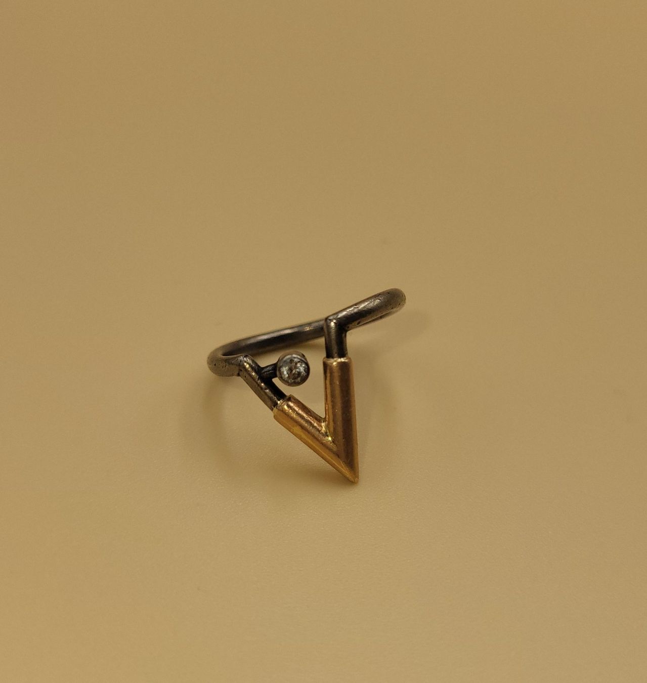 Anelli: 585 Rose Gold/Silber Ring Mit Stein – Usato da Wald ZH venduto da SwissPawnshop 1