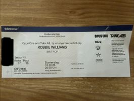 Robbie Williams 10.09.26 Sitzplatz