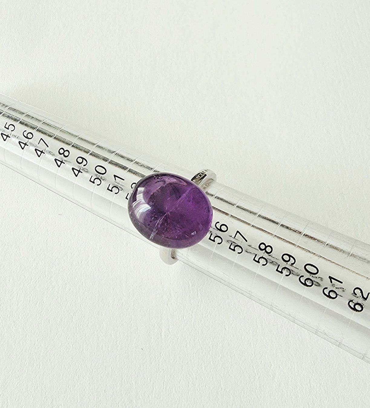 Anelli: Moderner Cabochon Natur-Amethyst Silberring 925 - Neu – Nuovo e nell'imballaggio originale da Uetikon am See venduto da Coralreef 9