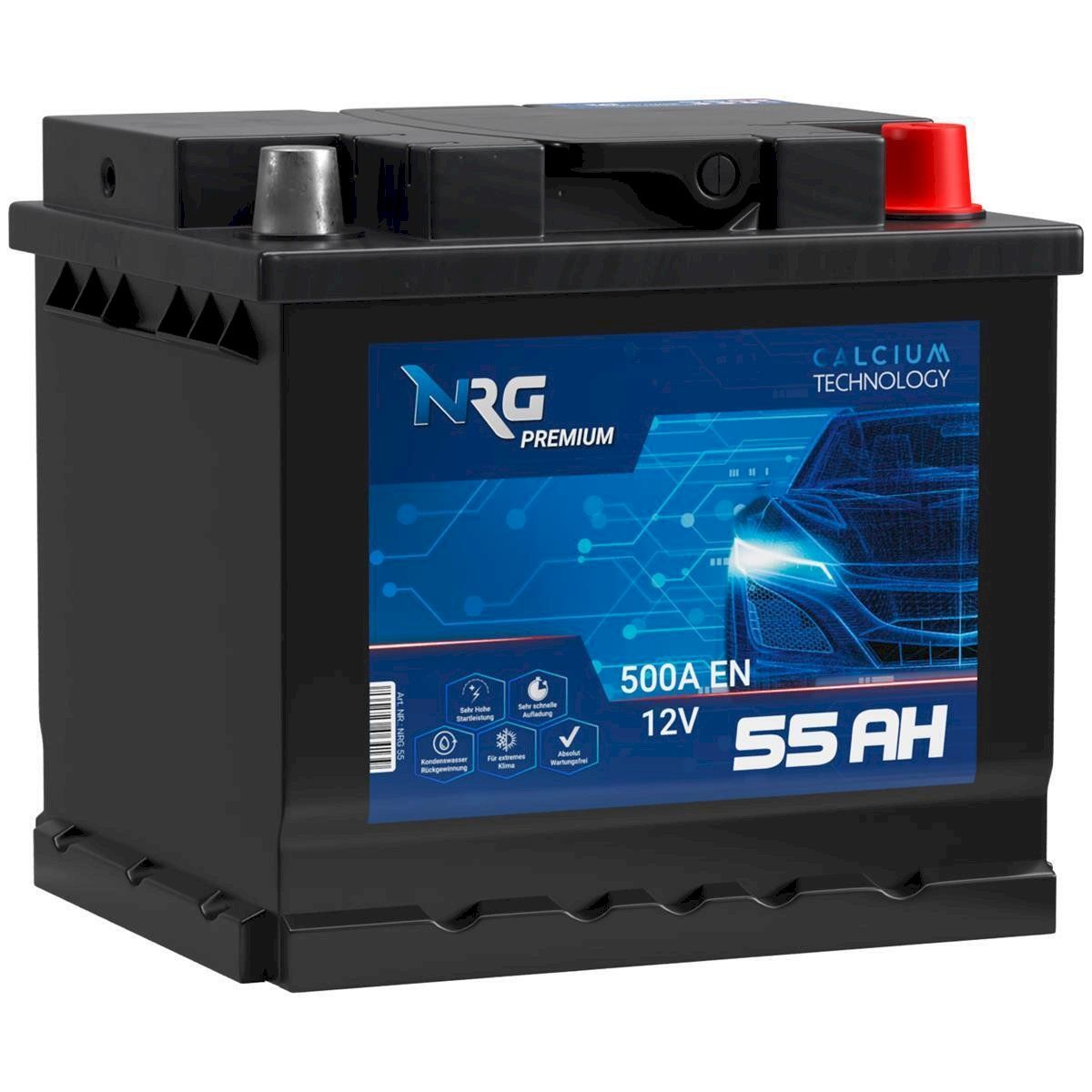 Batterie: NRG Autobatterie 12V 55Ah – Nuovo e nell'imballaggio originale da Bottighofen venduto da zaap 1