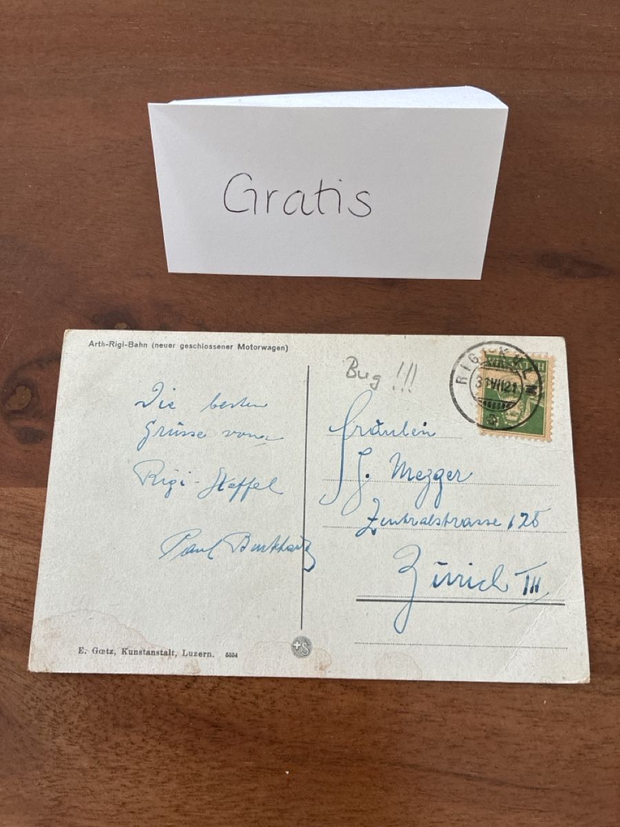Cartes postales: 2 Ansichtskarten Schweiz von der Rigibahn SZ – D'occasion à Oftringen par Cla.vD.74 3
