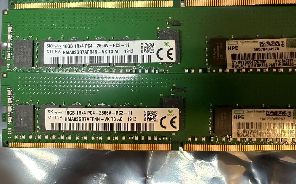 16 GB DDR4 2666vT Ram ecc für Server oder Workstation (Gebraucht) in ...