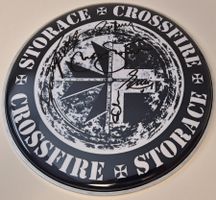 STORACE Crossfire Drumhead komplett Signiert / ungespielt.