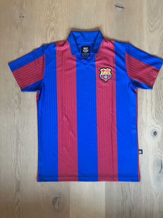 Maillot Vintage FC Barcelone - Fifth Sun - Homme 5XLT - Bleu Et Blanc - Occasion (trou)