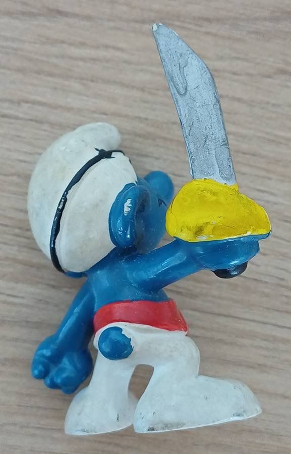 Schleich Statuette: Schlumpf - Pirat - Schleich PEYO 1978 – Usato da Walenstadt venduto da Numis68 2