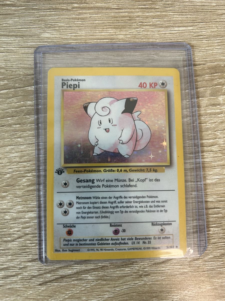 Pokémon Carte collezionabili: Pokemon Piepi 1. Edition Deutsch Baseset – Usato da Berg (Dägerlen) venduto da nzelli