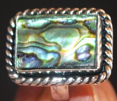 Ring L-3735 – Abalone - Innendurchmesser 17 mm