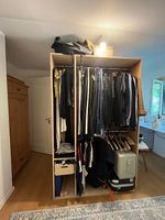 Kleiderschrank zedernholzfurniert - 120×48×191 cm