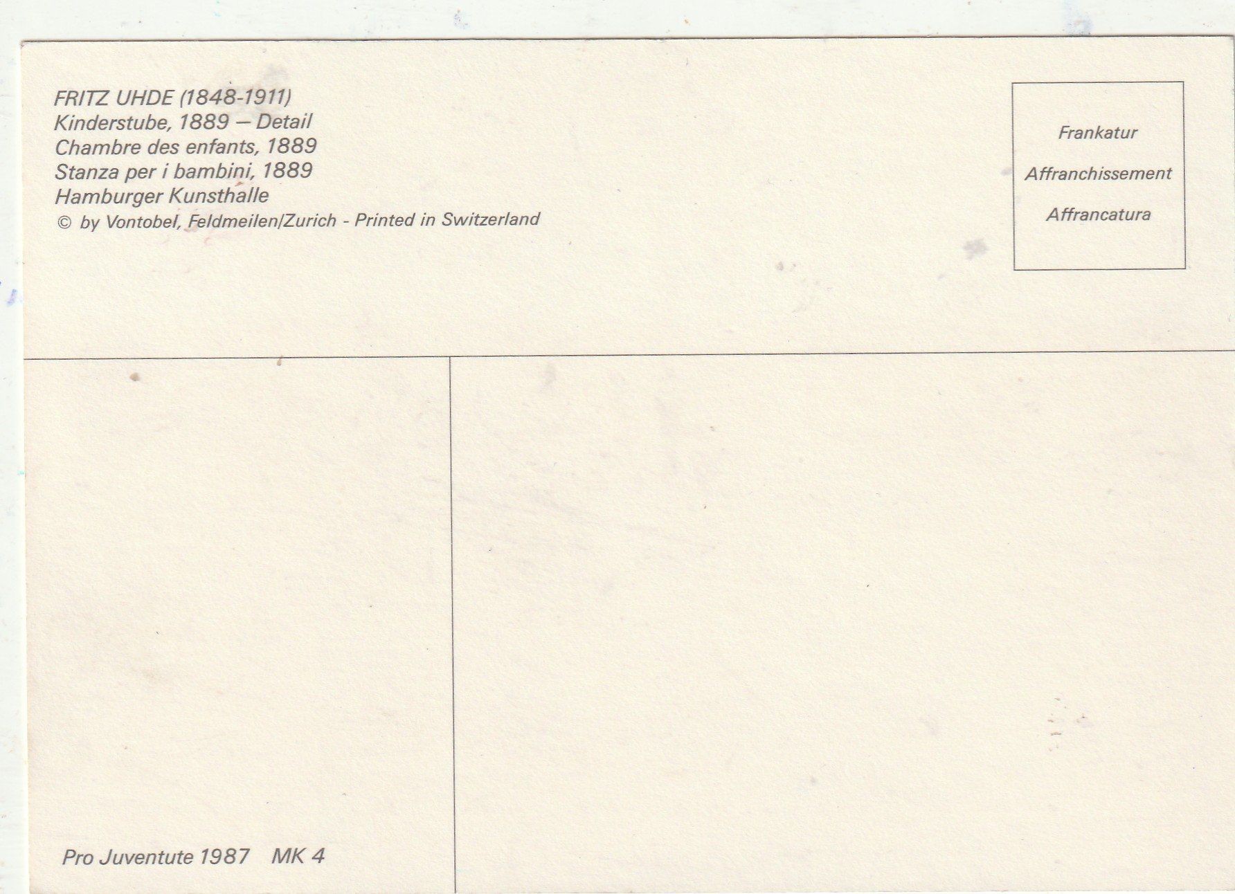 Cartoline postali: Kunstkarte – Usato da Lumbrein venduto da made02 1