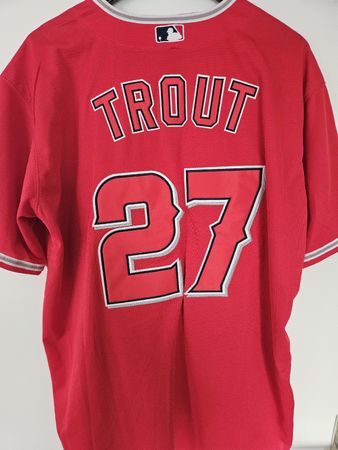 Nike MLB Los Angeles Angels Mike Trout #27 Jersey