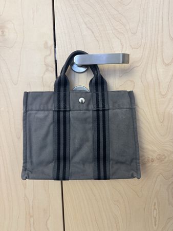 Hermes toto cotton anthracite bag