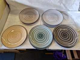 Porzellan  ,,Auraspace,, Speiseteller  10 Stück (5 Farben)