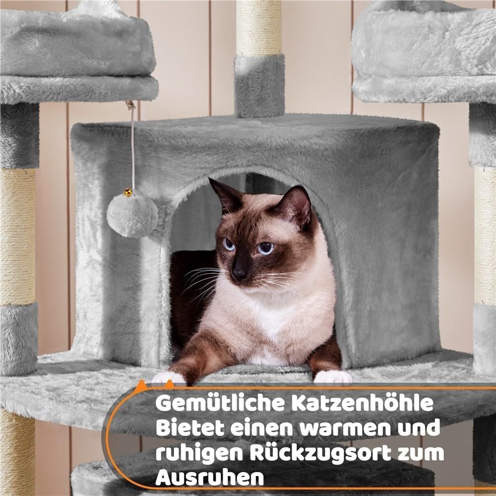 Arbres à chats: Katzenkratzbaum 174 cm, Katzenbaum Gross,  Hellgrau – Neuf avec emballage d'origine à Oberentfelden par Sch_md58 6