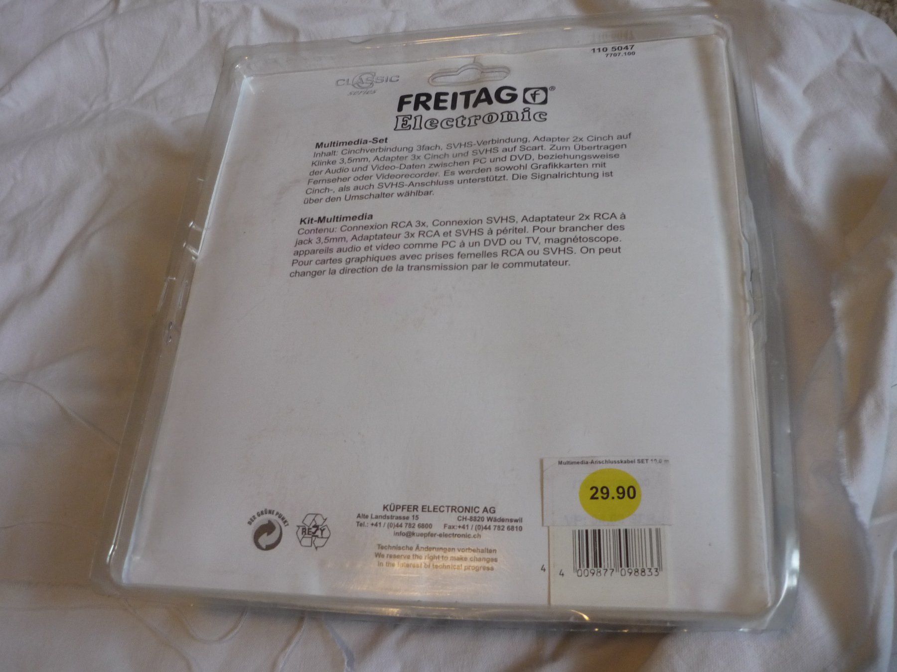 Kabel: Freitag Electronic - Multimedia Set Video – Neu und originalverpackt aus Beringen von Flatretriever 2