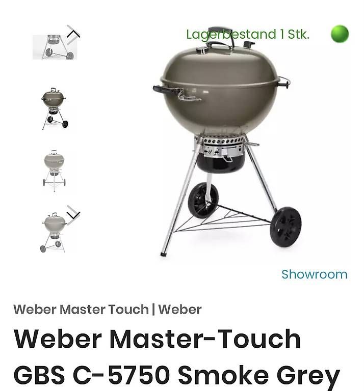 Grills: Weber MasterTouch C-5750 inkl 8kg Weber Brikets – Gebraucht aus Gossau SG von manschgal