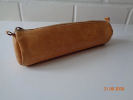 Etui für Schreibzeug, Leder, ca. 20 x 5 cm, gebraucht
