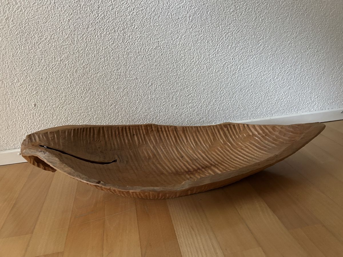 Schalen: Holz Schale Platte Blatt 67 cm lang  – Gebraucht aus Zug von Gibbi80 2