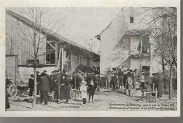 carte postale Porrentruy Bombardement ferme Amstutz