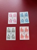 1961 4er Block Satz Evangelisten mit Ausgabetag Stempel 