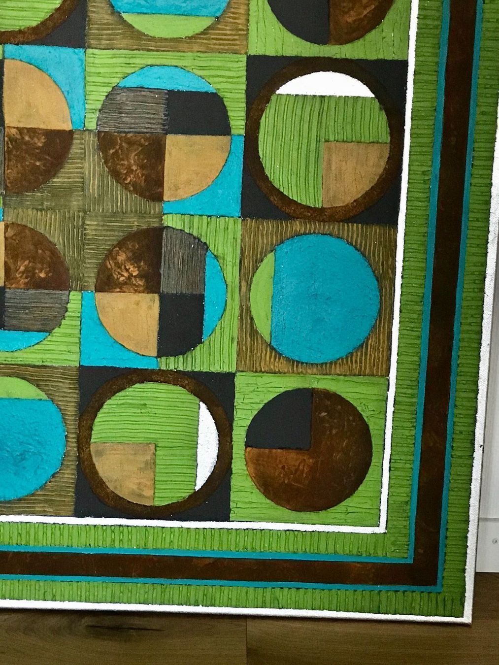 Foto & Immagini: Handgemaltes Acryl Bild 80 x 80 – Nuovo (secondo la descrizione) da Gunten venduto da starfish3 4