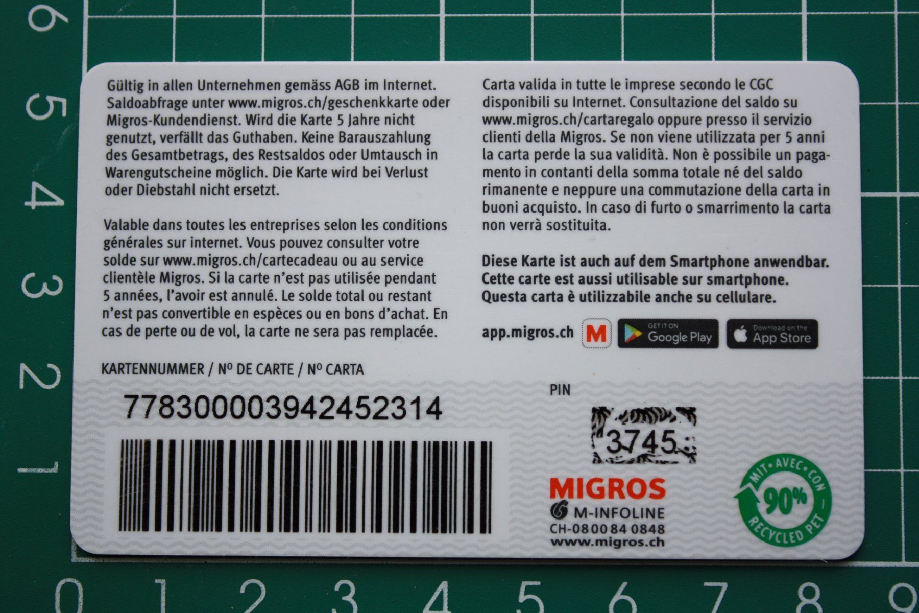 Cartoline: geschenkkarte – Usato da Laupen BE venduto da Gufi57 1