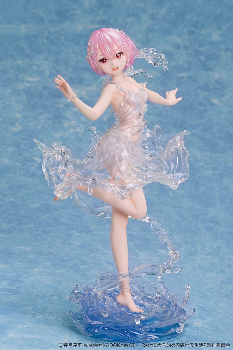 Statuette: Re:Zero 1/7 Ram Aqua Dress 23 cm – Nuovo e nell'imballaggio originale da St-Imier venduto da ATTAKSHOP 2