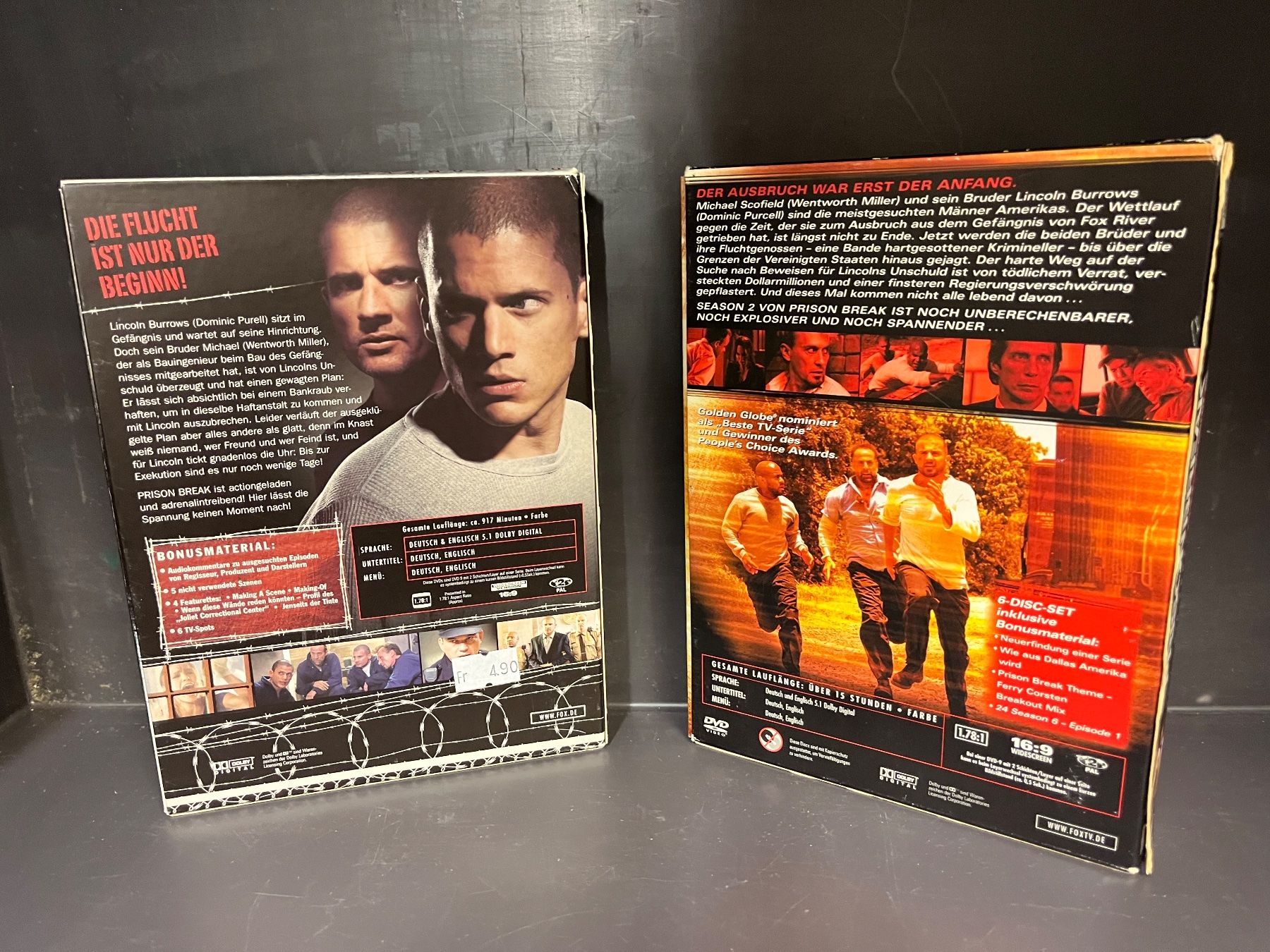 Alle DVDs: Prison Break - Season 1+2 - DE/EN - RA42C – Gebraucht aus Küsnacht ZH von swisssales.net 1