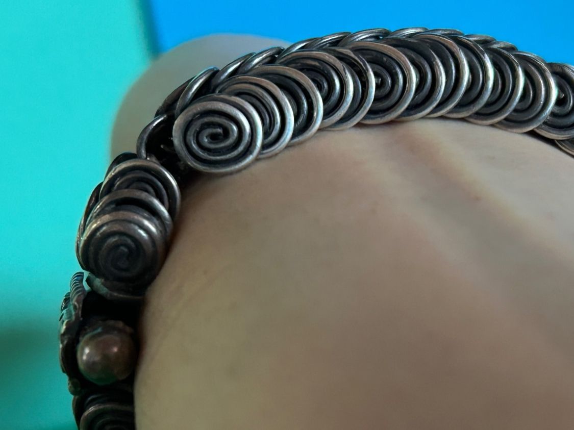 Armbänder & -reifen: Antikes Silber Armband Vintage Indien – Defekt aus Dittingen von Bellevista 5