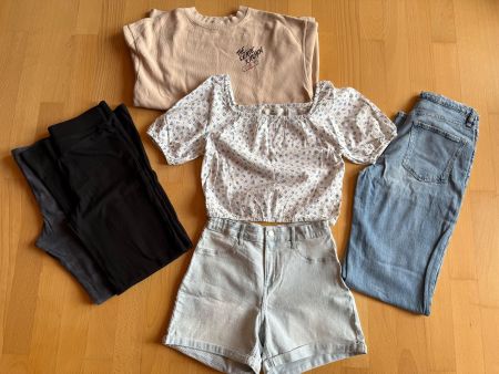 Cooles Kleiderpaket 170 für Mädchen, teils neuwertig
