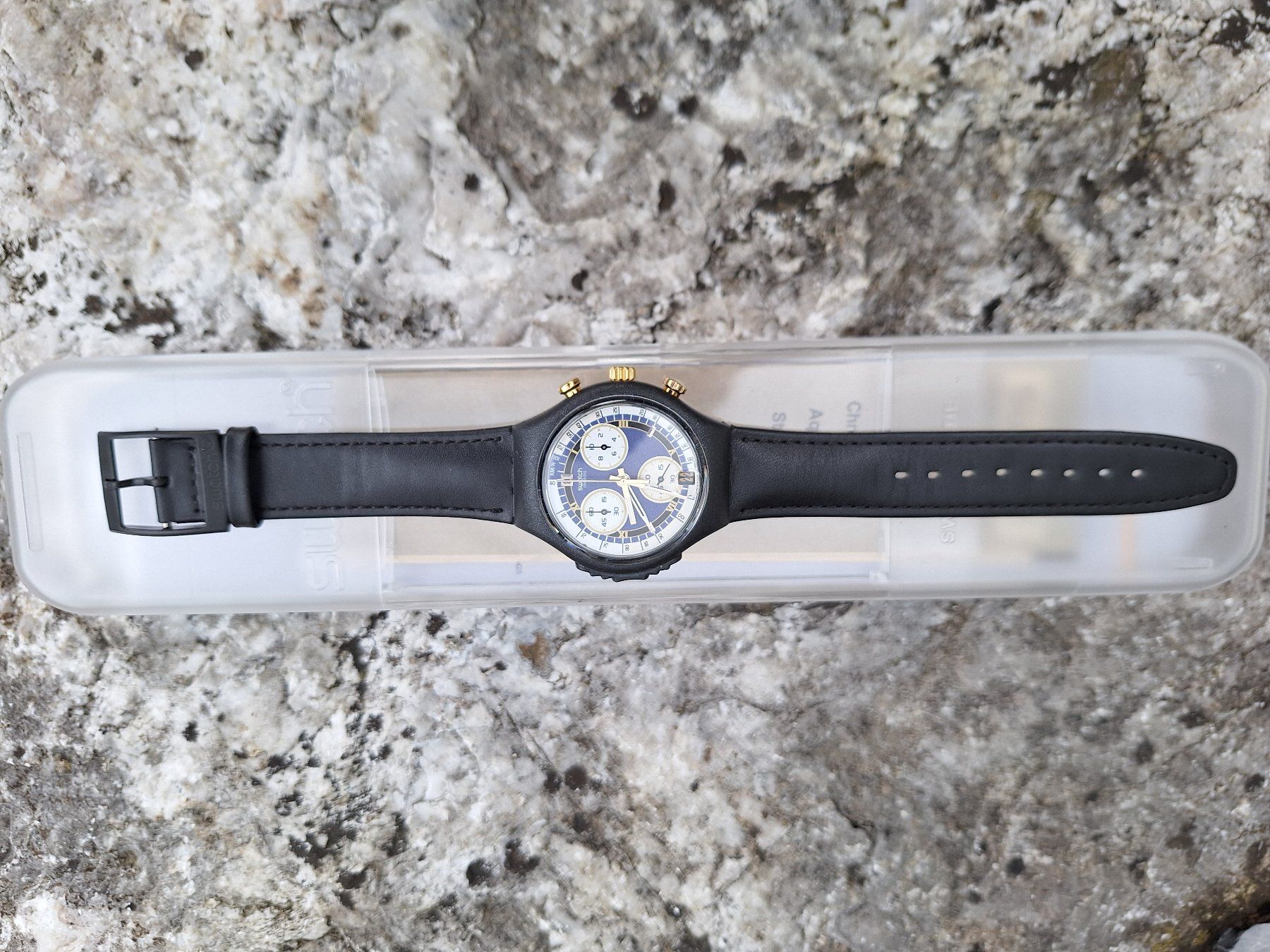 Swatch Orologi: SWATCH Alarm Chrono – Nuovo e nell'imballaggio originale da Birrwil venduto da toldi01 1