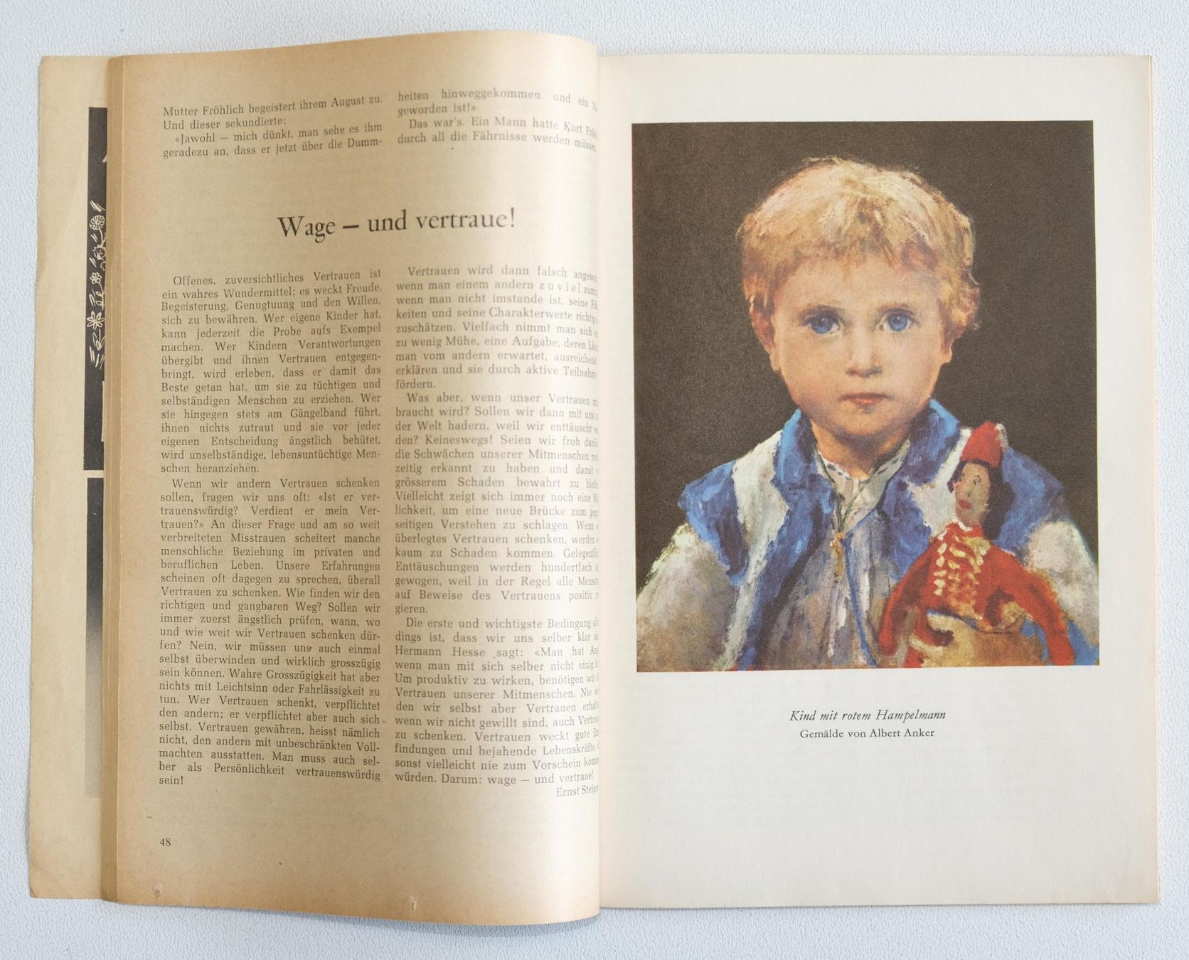 Revues & Magazines: Schweizerischer Blindenfreund Kalender 1956 – D'occasion à Zürich par Melody2000 2