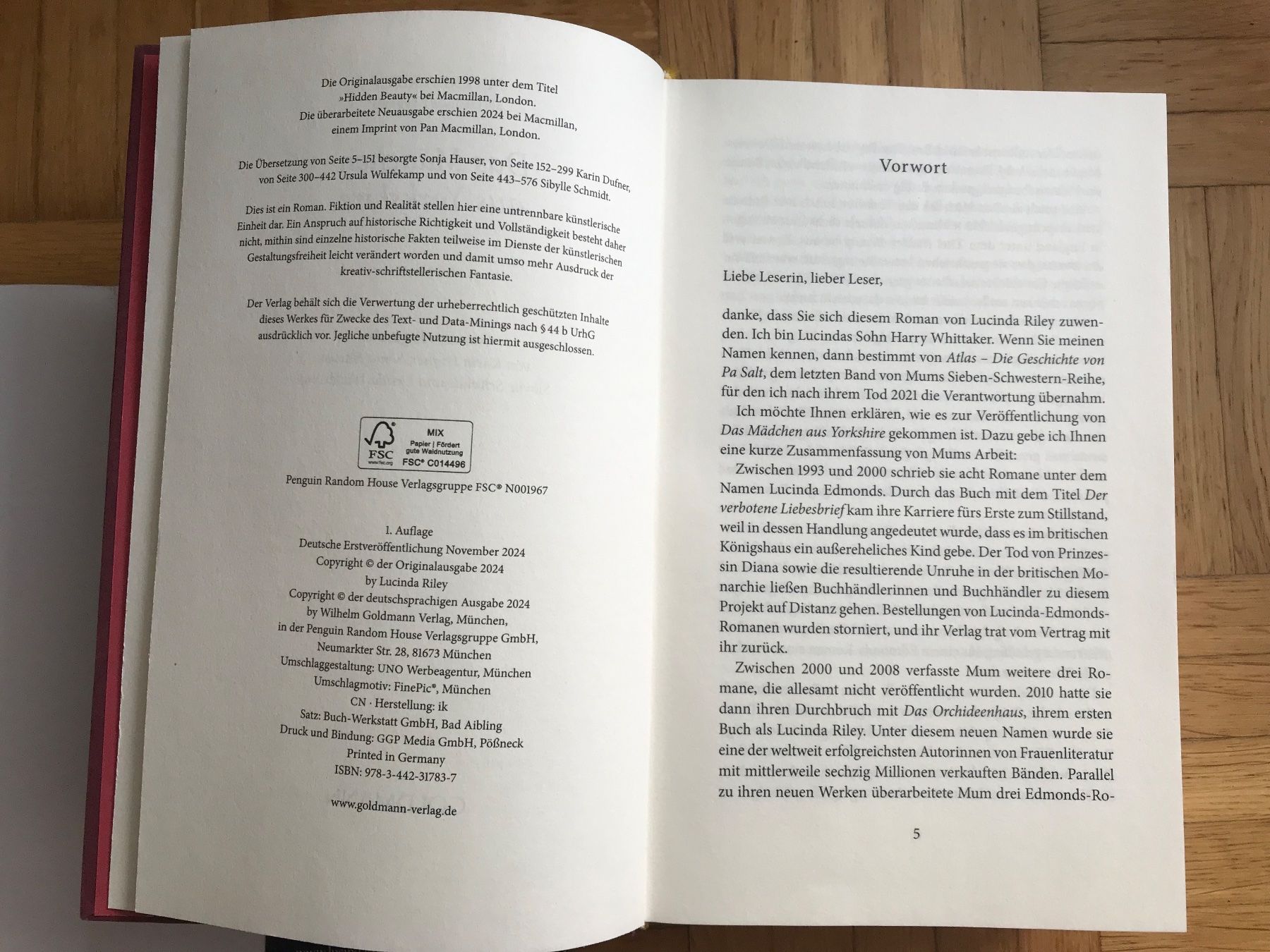 Libri: Lucinda Riley - Das Mädchen aus Yorkshire – Usato da Emmenbrücke venduto da Hathor123 5