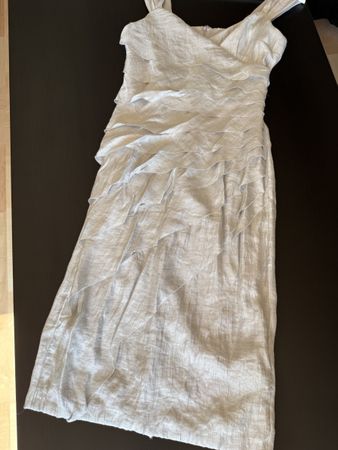 Light Blue Ruffled Dress Size M - Eur 38 - Perfect Condition