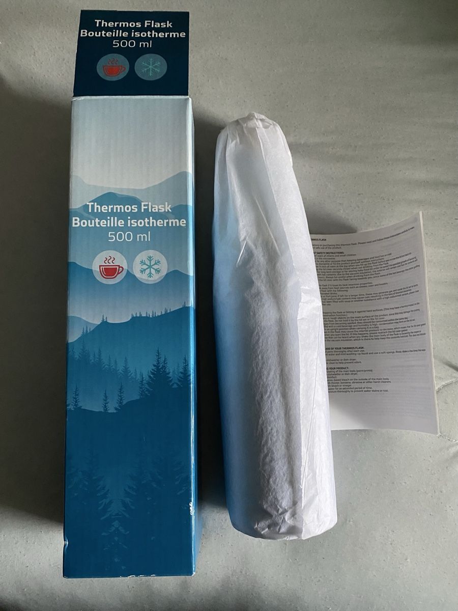 Borracce & Thermos: Thermosflasche Edelstahl 500 ml neu – Nuovo e nell'imballaggio originale da Allschwil venduto da Deal_Tiger99