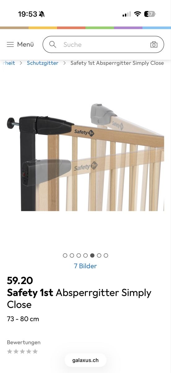 Tutto per la sicurezza: Safety 1st Absperrgitter Simply Close 73-80cm – Nuovo e nell'imballaggio originale da Burgdorf venduto da fio_5lrv 1