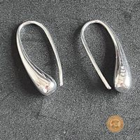 Silber Ohrhänger 925 modern Tropfen Design