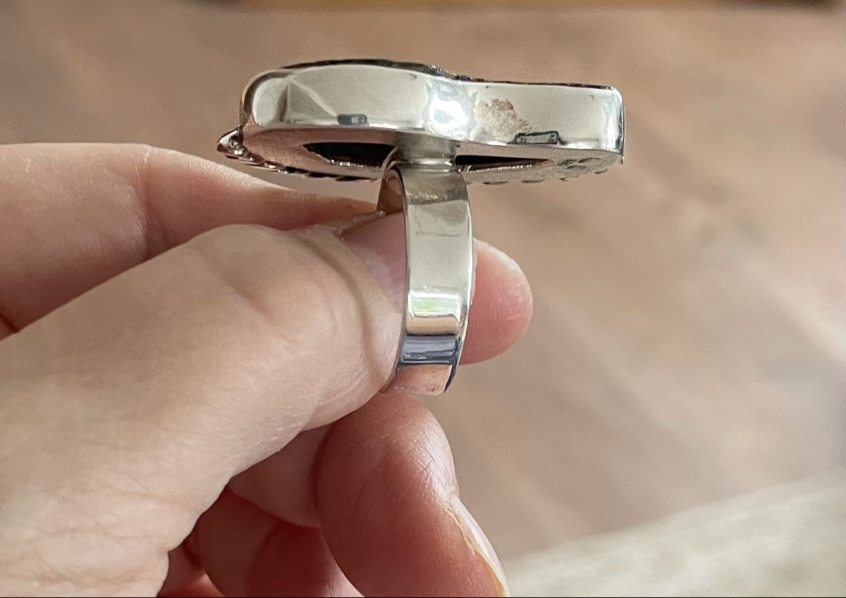 Anelli: Silber-Ring, Ammonit Fossil, Unikat – Nuovo e nell'imballaggio originale da Ebikon venduto da elischka 5