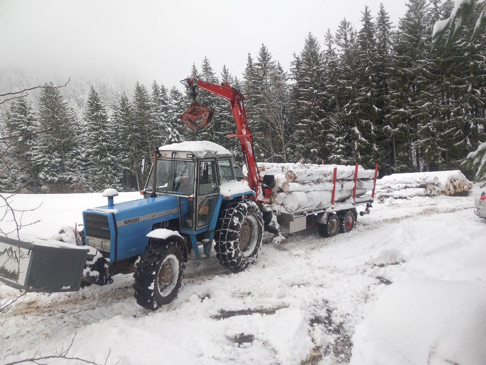 Rimorchi: Rückewagen mit Plattform und Kran – Usato da Doppleschwand venduto da Rueti02 1