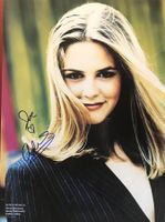 Alicia Silverstone Autogramm signiert Magazinbild 20x30cm