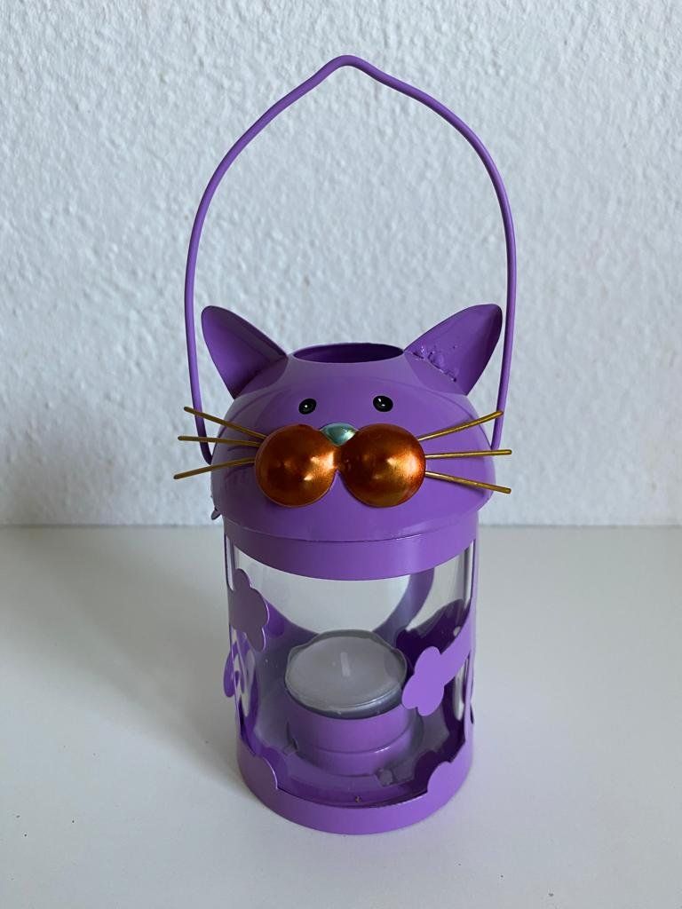 Lanterne: Laterne mit Kerze - Katzenmotiv – Usato da Rümlang venduto da Cat-Judy