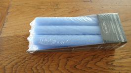 6 Kerzen hellblau 18cm lang / neu